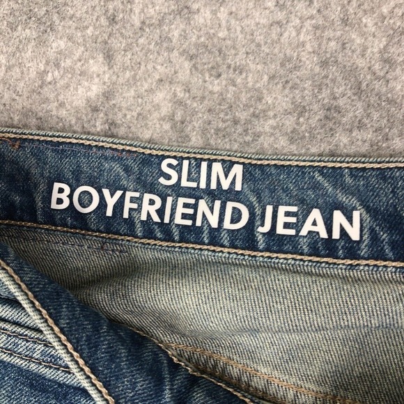 J. Crew Slim Boyfriend Denim Jean in Tinted Indigo Wash Blue BB475 Size 31P - Picture 4 of 14